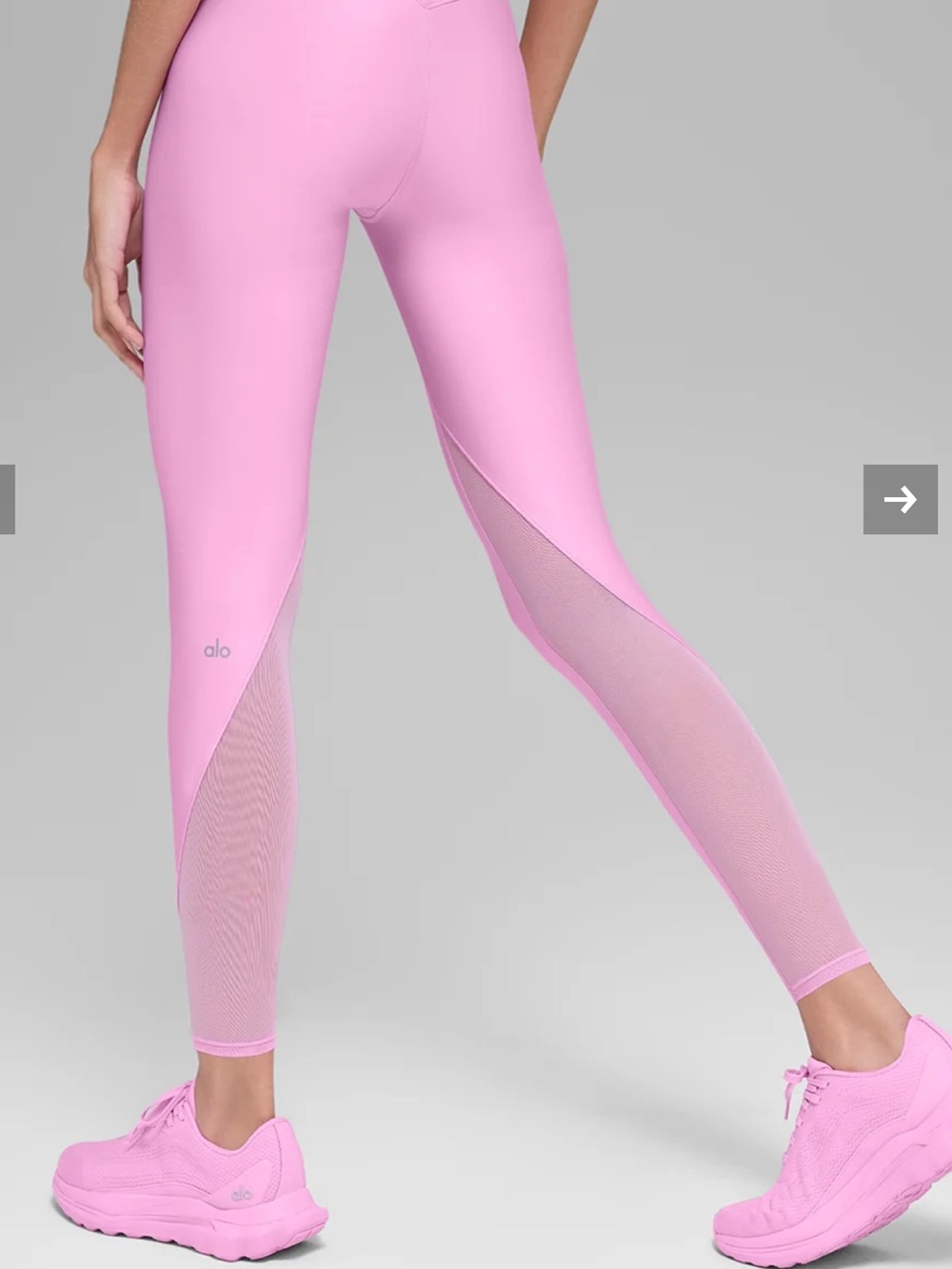 ALO Yoga Pink Racerback Sports Bra and High-Waist Leggings Set - Picture 7 of 9